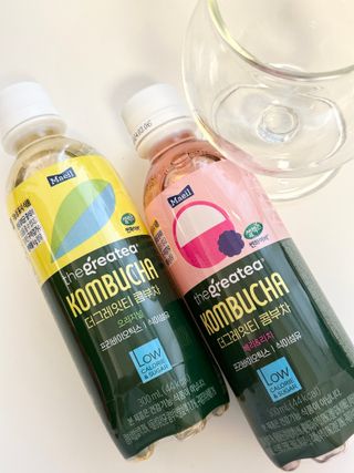 더그레잇티 콤부차 [매일유업] 더그레잇티 44kcal 콤부차 300ml *12개입 (오리지널 6개+베리리치 6개) — 5점을 준 리뷰어가 2023년 8월 올린 사용 사진