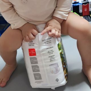 쿠잉 에어드라이  풀커버 팬티기저귀 (L/XL/XXL/XXXL) 1팩 — 5점을 준 리뷰어가 2023년 3월 올린 사용 사진