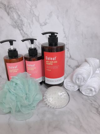 달리프 진저 베러 퍼퓸 탈모 완화 샴푸 1000ml 향 3종 — 5점을 준 리뷰어가 2021년 2월 올린 사용 사진