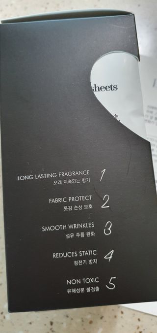 [이즈라이프코스메틱] 퍼퓸 드라이어 시트 히노끼향  or 블랑향 2중 택1 30매 — 5점을 준 리뷰어가 2021년 5월 올린 사용 사진