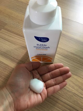 카오리온코스메틱스 클린온 버블 핸드 워시 500ml — 5점을 준 리뷰어가 2021년 8월 올린 사용 사진