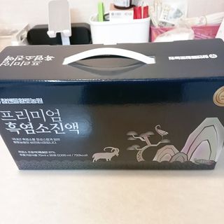 참앤들황토농원 국내산 흑염소를 정성스럽게 담은, 프리미엄 흑염소 진액 70ml x 30포 1박스 — 5점을 준 리뷰어가 2023년 1월 올린 사용 사진