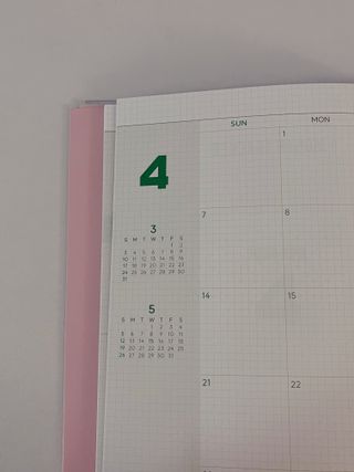 리훈 2024다이어리 아이라이크 모눈다이어리 — 5점을 준 리뷰어가 2023년 9월 올린 사용 사진