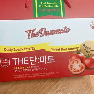 제이제이바이오 더단마토 프리미엄주스 100ml 30팩입 - 무설탕 스테비아 토마토즙 — 5점을 준 리뷰어가 2021년 12월 올린 사용 사진