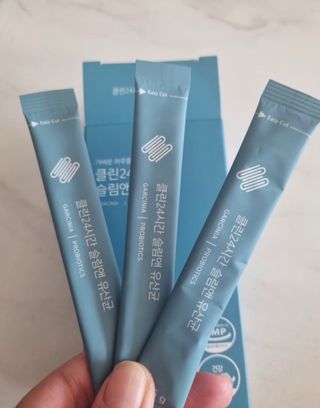 클린24시간 슬림앤유산균 1박스 (3.5g X 15포) — 4점을 준 리뷰어가 2022년 11월 올린 사용 사진