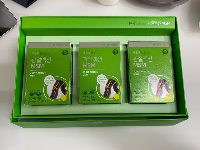 서울약사신협_내몸애발란스관절액션MSM_850mg x 90정 리뷰 사진