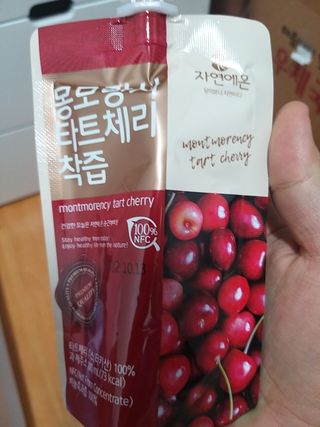 자연에온 몽모랑시 타트체리 착즙 100mL 10개입 2BOX — 5점을 준 리뷰어가 2021년 1월 올린 사용 사진