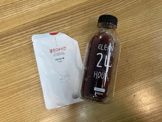 클린24시간 1BOX(5포) + 전용보틀(500ml) — 5점을 준 리뷰어가 2022년 10월 올린 사용 사진