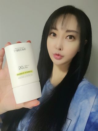 아이레시피 모이스트터치 스포츠 선밀크 50ml (SPF50+ PA+++) — 5점을 준 리뷰어가 2023년 2월 올린 사용 사진