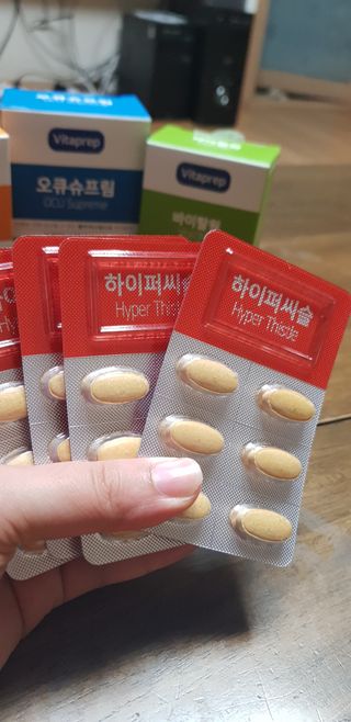 뉴트리션팩토리 비타프렙 하이퍼씨슬 밀크씨슬 900mg — 5점을 준 리뷰어가 2021년 8월 올린 사용 사진