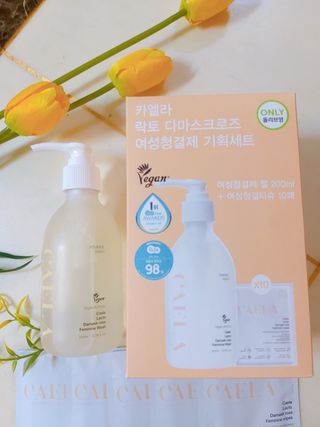 카엘라 락토 다마스크 로즈 여성청결제 젤 기획세트 — 5점을 준 리뷰어가 2023년 6월 올린 사용 사진