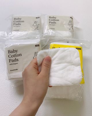 디어엘로디 프리미엄 유기농 베이비 솜티슈 40매 3 + 1 PACK — 5점을 준 리뷰어가 2021년 2월 올린 사용 사진