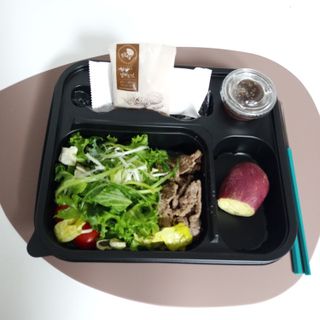 참살이도시락 작심삼일 샐러드도시락 3개 맛보기 새벽배송 또는 택배배송 — 5점을 준 리뷰어가 2021년 9월 올린 사용 사진