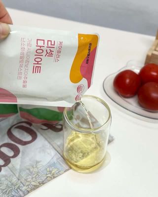 [경남제약헬스케어] 케어플러스 리셋 다이어트 청포도맛 100ml X 5포 (5일분) — 5점을 준 리뷰어가 2023년 5월 올린 사용 사진