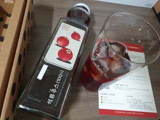 [바이윙클] 페르시아 유기농 석류 착즙주스 750ml 2병 + 선물박스 세트 — 5점을 준 리뷰어가 2022년 2월 올린 사용 사진