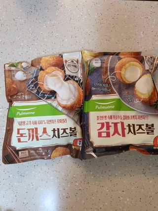[풀무원] 치즈볼 2종-돈까스치즈볼, 감자치즈볼 — 5점을 준 리뷰어가 2021년 4월 올린 사용 사진
