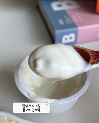 구매평★[2종 패키지]덴마크 요거밀 통오트 요거트(12,460원) — 5점을 준 리뷰어가 2025년 6월 올린 사용 사진