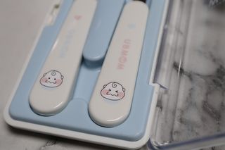 유비맘 스푼포크 케이스 세트 1+1 _컬러랜덤 발송 — 5점을 준 리뷰어가 2021년 1월 올린 사용 사진