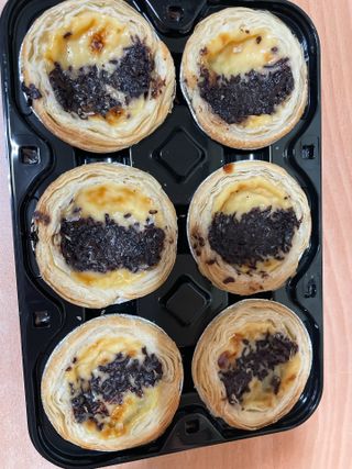 디앙뜨 포르투갈 에그타르트 오리지널 맛+패션후르츠+초콜릿타르트 맛 중 택1 — 5점을 준 리뷰어가 2021년 7월 올린 사용 사진