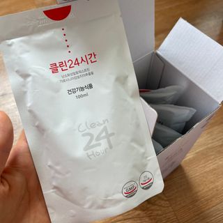 클린24시간 1BOX(5포) + 전용보틀(500ml) — 5점을 준 리뷰어가 2022년 8월 올린 사용 사진
