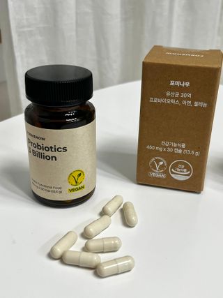 나우캠페인용 [포미나우]이탈리아 비건 인증 완료 유산균 30억 — 5점을 준 리뷰어가 2023년 10월 올린 사용 사진
