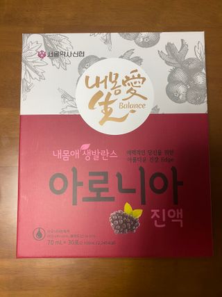 서울약사신협_내몸애생발란스아로니아_70ml x 30포 — 5점을 준 리뷰어가 2021년 6월 올린 사용 사진