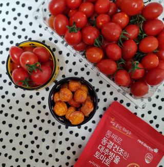레드닥터 대추방울토마토 + 통째로 동결건조한 대추방울토마토 — 4점을 준 리뷰어가 2022년 12월 올린 사용 사진