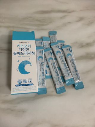 [이뮤니티플러스]우리아이 면역오키, 건강오키 _ 키즈오키 더진한꿀배도라지청 10포 1box — 4점을 준 리뷰어가 2022년 1월 올린 사용 사진