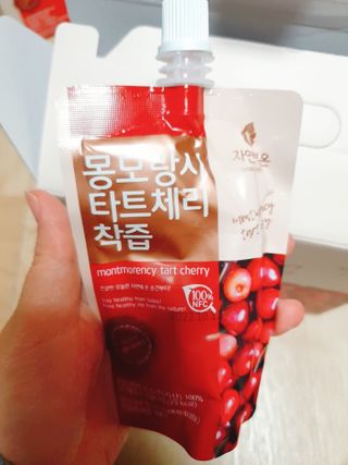 자연에온 몽모랑시 타트체리 착즙 100mL 10개입 2BOX — 3점을 준 리뷰어가 2021년 1월 올린 사용 사진