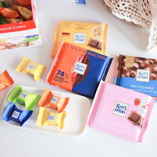 리터스포트 컬러풀 버라이어티 2종, 넛셀렉션 1종, 카카오셀렉션 1종, 초코큐브 초콜릿믹스 — 5점을 준 리뷰어가 2021년 1월 올린 사용 사진
