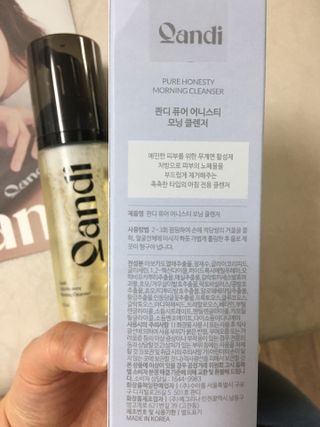 헤어플러스 콴디 아침세안제 폼클렌징 퓨어 어니스티 모닝클렌저 — 4점을 준 리뷰어가 2021년 3월 올린 사용 사진