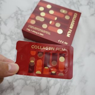 프리마인 귀족의 콜라겐, 92배 흡수율. 럭셔리 프리미엄 셀라브 콜라겐필름 30매 — 4점을 준 리뷰어가 2021년 9월 올린 사용 사진