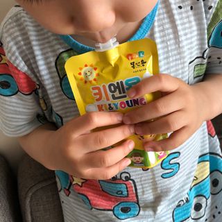 [몸엔용] 어린이, 초등학생의 영양간식 달콤 국산녹용 키엔용  80ml x 10포 — 5점을 준 리뷰어가 2021년 7월 올린 사용 사진