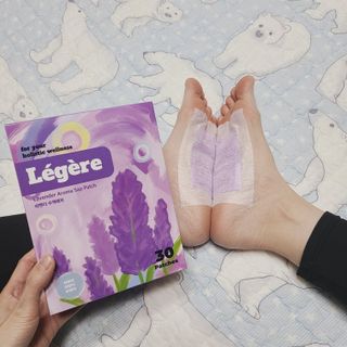 [레제르] 아로마 수액패치 발패치 30매입 -라벤더향/유칼립투스향/대나무향 — 5점을 준 리뷰어가 2022년 3월 올린 사용 사진