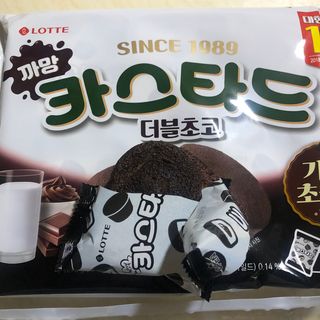 롯데제과 까망카스타드 더블초코 — 5점을 준 리뷰어가 2021년 5월 올린 사용 사진