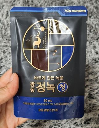 광동생활건강 [광동] 바르게 만든 녹용, 광동정녹청 — 5점을 준 리뷰어가 2021년 11월 올린 사용 사진
