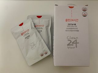 클린24시간 1BOX(5포) + 전용보틀(500ml) — 4점을 준 리뷰어가 2022년 8월 올린 사용 사진
