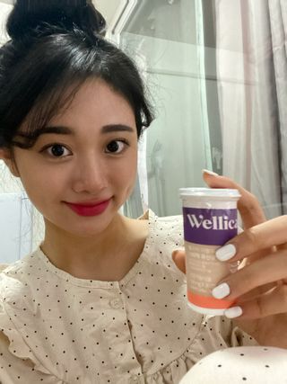 웰리카 더블유 100억 유산균 — 5점을 준 리뷰어가 2021년 1월 올린 사용 사진
