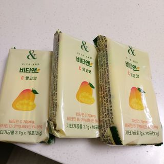 비타앤C 레몬맛, 망고맛 — 5점을 준 리뷰어가 2021년 4월 올린 사용 사진