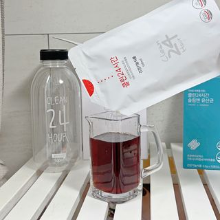 클린24시간 1BOX(5포) + 전용보틀(500ml) — 5점을 준 리뷰어가 2023년 6월 올린 사용 사진