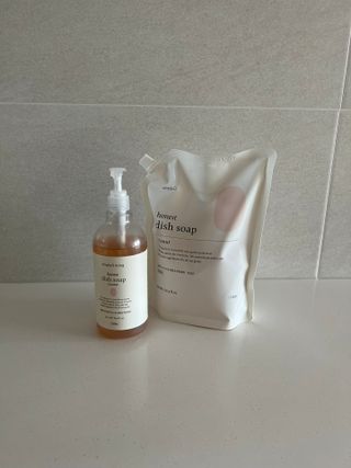 심플리오리빙 어니스트 주방세제 본품 500ml + 리필 900ml (코코넛향) — 5점을 준 리뷰어가 2022년 6월 올린 사용 사진