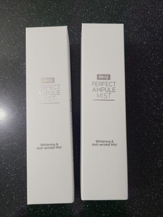 리생 [Re생] 퍼팩트 앰플 이중 기능성 미스트 100ml  피부미백 주름개선 = 총 2개 200ml 증정 — 5점을 준 리뷰어가 2021년 9월 올린 사용 사진