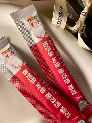[몸엔용] 녹용 담은 탱탱 콜라겐 녹용 콜라겐 젤리 15g x 20포 — 5점을 준 리뷰어가 2022년 4월 올린 사용 사진