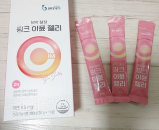[인디닥터] 면역 생생 핑크 이뮨 젤리 — 5점을 준 리뷰어가 2022년 4월 올린 사용 사진