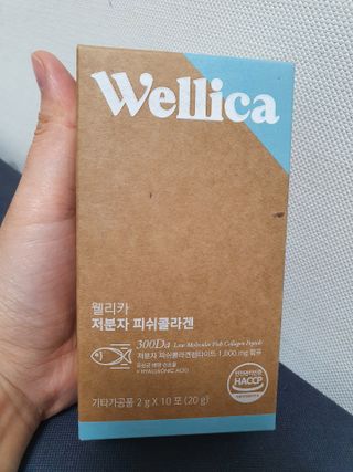 웰리카 저분자 피쉬콜라겐 10포 — 4점을 준 리뷰어가 2021년 3월 올린 사용 사진