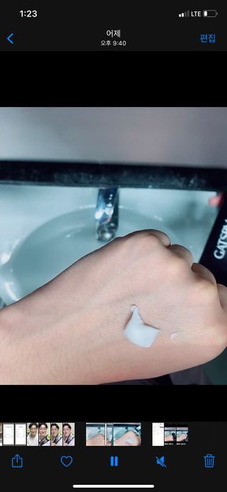[갸스비] 지성 남성을 위한 포어케어 클렌징폼 — 5점을 준 리뷰어가 2021년 10월 올린 사용 사진