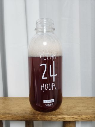 클린24시간 1BOX(5포) + 전용보틀(500ml) — 5점을 준 리뷰어가 2023년 1월 올린 사용 사진