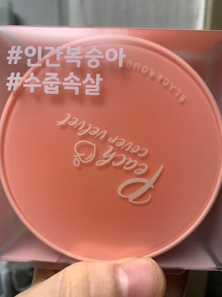 [블랙루즈] 피치 커버 벨벳 쿠션 2종 중 택1 — 4점을 준 리뷰어가 2020년 12월 올린 사용 사진
