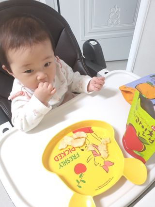 아비삭과일칩 5종 /딸기,사과,배,귤,무화과 5종 — 3.5점을 준 리뷰어가 2021년 5월 올린 사용 사진