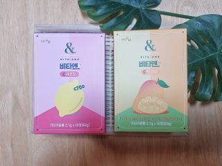 비타앤C 레몬맛, 망고맛 — 5점을 준 리뷰어가 2021년 4월 올린 사용 사진